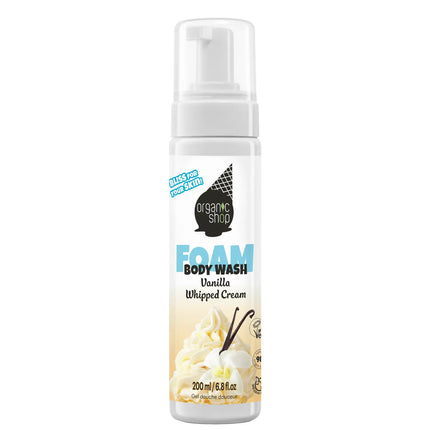 Organic Shop Foam Body Wash Vanilla Whipped Cream