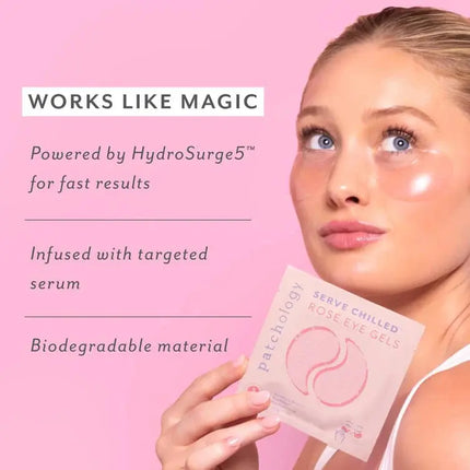 Patchology Serve Chilled Rose Eye Gels Single