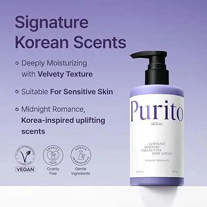 Purito Luminous Moisture Shea Butter Body Lotion Midnight Romance