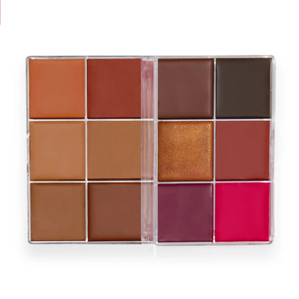 Revolution Everything Base Face Icon Complexion Palette Dark