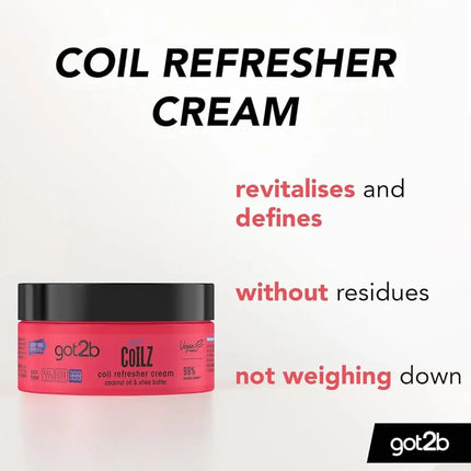 Schwarzkopf Got2b Curlz Coil Refresher Cream