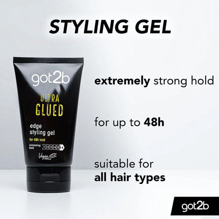 Schwarzkopf Got2b Ultra Glued Tube Gel Black