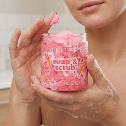 Sunkissed Soap And Scrub Strawberry Swirl