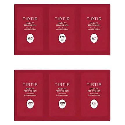 TIRTIR Mask Fit Red Cushion 6 Shade Trial Kit