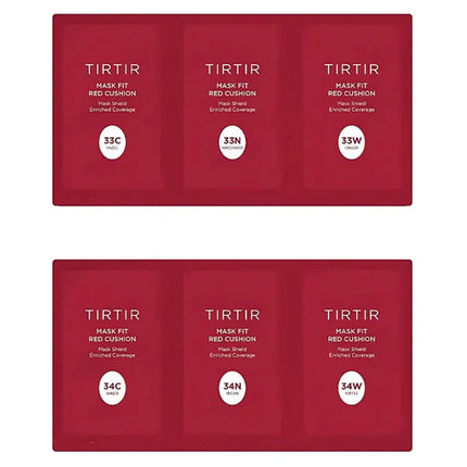 TIRTIR Mask Fit Red Cushion 6 Shade Trial Kit