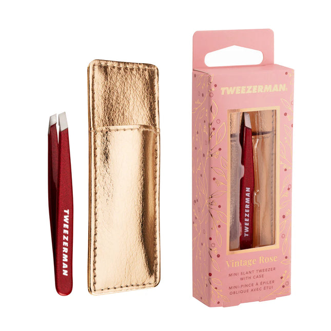 Tweezerman Vintage Rose Mini Set Tweezer with Case