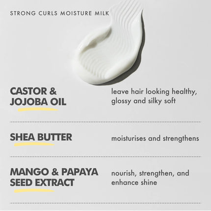 Umberto Giannini Strong Curls Rosemary Oil Leave In Conditioner Milk