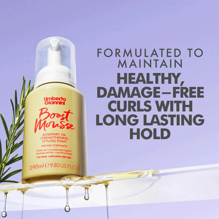 Umberto Giannini Strong Curls Rosemary Oil Strenghtening Styling Foam