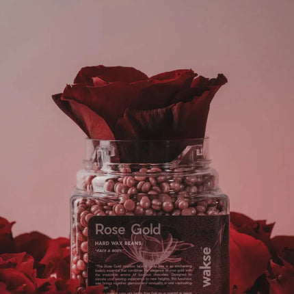 Wakse Hard Wax Beans Rose Gold Large