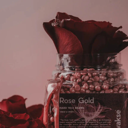 Wakse Hard Wax Beans Rose Gold Large